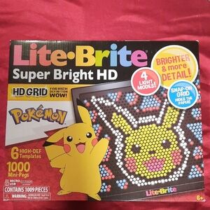 Brand New Pokemon Lite Brite Super Bright HD Pokémon Puzzle Game